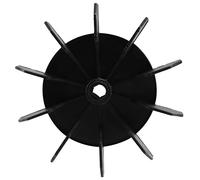 Yheonver Replacement 0.5" Inner Bore 10 Impeller Air Compressor Motor Fan Blade Black