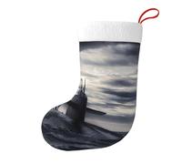 YHFBCYTRX Giant Nuclear Ship Printed Christmas Stockings 18 Inch Hangable Xmas Stockings For Holiday Decor