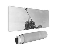 YHFBCYTRX Large Extended Gaming Mouse Pad 32 X 12 In Non-Slip Rubber Base, Fun United States Marine Print Desk Mat For Keyboard & Mouse, Office/Gaming Computer Accessories