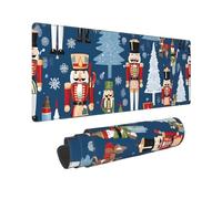 YHFBCYTRX Large Extended Gaming Mouse Pad 32 X 12 In Non-Slip Rubber Base, Fun Women'S Nutcracker Ballet Xmas Dance Print Desk Mat For Keyboard & Mouse, Office/Gaming Computer Accessories