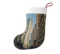 YHFBCYTRX Streets Of New York City Printed Christmas Stockings 18 Inch Hangable Xmas Stockings For Holiday Decor