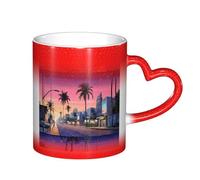 YHFBCYTRX The Old Hollywood Color Changing Coffee Mug - 11oz Heat Sensitive Ceramic Mug, Gift for Family, Friends, Christmas & Birthdays