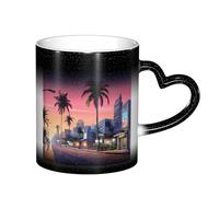 YHFBCYTRX The Old Hollywood Color Changing Coffee Mug - 11oz Heat Sensitive Ceramic Mug, Gift for Family, Friends, Christmas & Birthdays