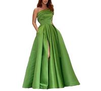 yhfshop Formal Long Evening Party Dress,Party Gowns for Women with Slit,green,US12,Gowns Evening Bridesmaid Dresses