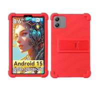 YHFZR Case for Blackview Link 2 8 Inch Tablet, Soft Kid Friendly Light Weight Build in Kickstand Protective Cover, Red