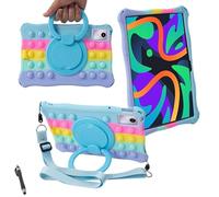 YHFZR Case for DOOGEE T30S/T30 Pro/T30 Ultra, Soft Silicone Shockproof Kids Friendly Case with Rotating Stand for DOOGEE T30S/T30 Pro/T30 Ultra 11 Inch Tablet, Colorful