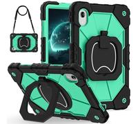 YHFZR Case for Motorola Moto Pad 60 Neo/Moto Pad 2026 Tablet 11 Inch, Built With Kickstand Heavy Duty Three Layer Armor Shockproof Rugged Protective Cover, Green