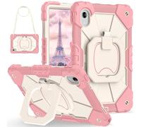 YHFZR Case for Motorola Moto Pad 60 Neo/Moto Pad 2026 Tablet 11 Inch, Built With Kickstand Heavy Duty Three Layer Armor Shockproof Rugged Protective Cover, Pink