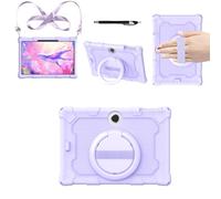 YHFZR Case for OPPO Pad SE/OnePlus Pad Lite 11 Inch Tablet, Soft Silicone Shockproof Kids Friendly Case with Rotating Stand, Purple