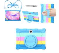 YHFZR Case for OPPO Pad SE/OnePlus Pad Lite 11 Inch Tablet, Soft Silicone Shockproof Kids Friendly Case with Rotating Stand, Colorful