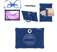 YHFZR Case for OPPO Pad SE/OnePlus Pad Lite 11 Inch Tablet, Soft Silicone Shockproof Kids Friendly Case with Rotating Stand, Blue