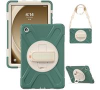 YHFZR Case for Samsung Galaxy Tab A11+/A11 Plus 11 Inch SM-X236B, Built With Kickstand Three Layer Armor Shockproof Rugged Protective Cover, Green