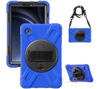 YHFZR Case for Samsung Galaxy Tab A11 Tablet 8.7 Inch X133/X130/X135, Built With Kickstand Three Layer Armor Shockproof Rugged Protective Cover, Blue