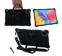 YHFZR Case for Xiaomi Pad 6S Pro 12.4 Inch, Soft Silicone Shockproof Kids Friendly Case with Rotating Stand for Xiaomi Pad 6S Pro 12.4 Inch, Black