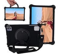 YHFZR Case Silicone Shockproof Kids Friendly Case with Rotating Stand for OSCAL 10" / FancyDay 10.1"/ Feyze tab/HiGrace 10" / Jumper 10"/SGIN 10.1 Inch, Black