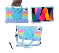 YHFZR Case Silicone Shockproof Kids Friendly Case with Rotating Stand for Teclast P50/Blackview Tab 16/Teclast T50/UMIDIGI A15 Tab Tablet 11 Inch, Colorful