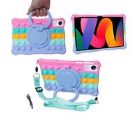 YHFZR Case Silicone Shockproof Kids Friendly Case with Rotating Stand for Teclast P50/Blackview Tab 16/Teclast T50/UMIDIGI A15 Tab Tablet 11 Inch, Rose