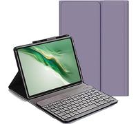 YHFZR Keyboard Case for Honor Pad X7 Tablet 8.7 Inch - (QWERTY Layout) Slim Flip with Removable Wireless Keyboard Stand Case Cover, Purple