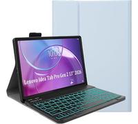 YHFZR Keyboard Case for Lenovo Idea Tab Pro Gen 2 Tablet 13 Inch 2026 - (QWERTY Layout) 7 Colors Backlit Ultra Slim Flip Wireless Keyboard Stand Cover, Blue