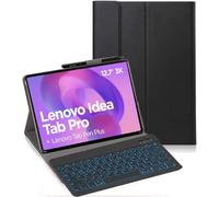 YHFZR Keyboard Case for Lenovo Idea Tab Pro Tablet 12.7 Inch - (QWERTY Layout) 7 Colors Backlit Ultra Slim Flip Wireless Keyboard Stand Case for Lenovo Idea Tab Pro Tablet 12.7 Inch, Black