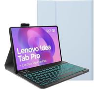 YHFZR Keyboard Case for Lenovo Idea Tab Pro Tablet 12.7 Inch - (QWERTY Layout) 7 Colors Backlit Ultra Slim Flip Wireless Keyboard Stand Case for Lenovo Idea Tab Pro Tablet 12.7 Inch, Blue