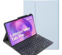 YHFZR Keyboard Case for Lenovo Idea Tab Pro Tablet 12.7 Inch - (QWERTY Layout) Slim Flip with Removable Wireless Keyboard Stand Case Cover for Lenovo Idea Tab Pro Tablet 12.7 Inch, Blue