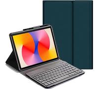 YHFZR Keyboard Case for Samsung Galaxy Tab A11 8.7 Inch SM-X130/X133/X135 - (QWERTY Layout) Slim Flip with Removable Wireless Keyboard Stand Cover, Green