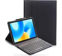 YHFZR Keyboard Case for Samsung Galaxy Tab Active 4 Pro 10.1 Inch SM-T636B/T630 - (QWERTY Layout) Slim Flip with Removable Wireless Keyboard Stand Case Cover, Black
