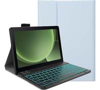 YHFZR Keyboard Case for Samsung Galaxy Tab Active 5 Pro 10.1 Inch SM-X350/X356B - (QWERTY Layout) 7 Colors Backlit Ultra Slim Flip Wireless Keyboard Stand Case, Blue