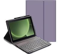 YHFZR Keyboard Case for Samsung Galaxy Tab Active 5 Pro 10.1 Inch SM-X350/X356B - (QWERTY Layout) Slim Flip with Removable Wireless Keyboard Stand Case Cover, Purple