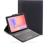 YHFZR Keyboard Case for Samsung Galaxy Tab S10 Lite Tablet 10.9 Inch SM-X400/X406 - (QWERTY Layout) Slim Flip with Removable Wireless Keyboard Stand Cover, Black