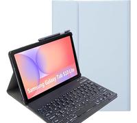 YHFZR Keyboard Case for Samsung Galaxy Tab S10 Lite Tablet 10.9 Inch SM-X400/X406 - (QWERTY Layout) Slim Flip with Removable Wireless Keyboard Stand Cover, Blue