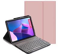 YHFZR Spanish Keyboard Case Ñ for Lenovo Tab P11 Pro 2nd 2022, Spanish Slim Keyboard Case with Magnetically Removable Wireless for Lenovo Tab P11 Pro 2nd 2022/ Pad Pro 11.2 Inch 2022 TB-132U, Pink