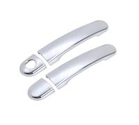 YHGGDN Door Handle Covers Car Door Handle Cover Trim for Seat for Ibiza MK3 6L 2003 2004 2005 2006 2007 2008 2009 Protection Covers Carbon Fiber Look Outer Exterior Side Handles Auto(Silver 2)