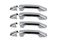 YHGGDN Door Handle Covers Car Exterior Door Handle Cover Trim for Chevy for Silverado 2019 2020 2021 2022 2023 Decoration with Smart Hole Glossy Black Outer Exterior Side Handles Auto(Color 1)