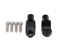 YHGGDN Left&Right Front Handle Bars Motorcycle Handlebar Risers For BMW F850GS F750GS F800GS F700GS ADV Aluminum Handle Bar Riser Clamp Mount Adapter Kit Handlebar Rising(Black)