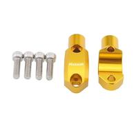 YHGGDN Left&Right Front Handle Bars Motorcycle Handlebar Risers For BMW R For NINET SCRAMBLER R1200R R1250R R1250GS R1200GS ADV Handle Bar Riser Mount Handlebar Rising(Gold 1)