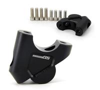 YHGGDN Left&Right Front Handle Bars Motorcycle Handlebar Risers For BMW S1000XR R1200GS R1250GS LC Adventure GS 1200 1250GS LC Adv Handle Bar Riser Clamp Mount Adapter Kit Handlebar Rising(Black 1)