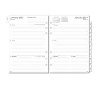 YHH 2027 Diary Refill A5 Week on 2 Page, Tabs, Fit for Filofax A5 Organiser