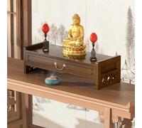 YHHLWXMDZ Altar Table With Drawer, Meditation Table With Storage, Buddha Niche Cabinet, For Prayers, Divination, Worship Or Displaying Jars, Plants And Books(Brown,69x28cm/27x11in)