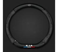 YHIKAHT Car Steering Wheel Cover, for Kia EV3, Car Steering Wheel Covers Leather, Soft non-slip Breathable Steering Wheel Cover, Driving Accessories,Black-D