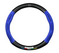 YHIKAHT Car Steering Wheel Cover, for Mazda RX-8, Car Steering Wheel Covers Leather, Soft non-slip Breathable Steering Wheel Cover, Driving Accessories,Blue