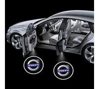 YHIKAHT Custom Logo Car Door Lights Projector for Volvo C30 C40 C70, Car Door Step Courtesy Welcome Lights LED Lights,A Black-4