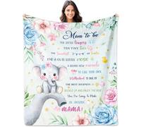 YHIKOUY Mom to Be Throw Blanket 60"X 50", New Mom Gifts for Women After Birth, Gifts for New Moms, First Time Moms/Gender Reveal/Pregnancy Gifts for Mother