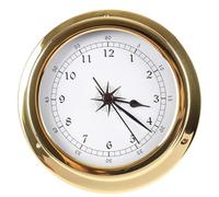 YHJLZNA Weather Station Set,High-Precision Barometer,Clock,Thermometer, Hygrometer,Tidal Clock,Brass Case 145mm Marine Accessory,Suitable for Hotels,Warehouses,And Offices(Color:Clocks and watches)