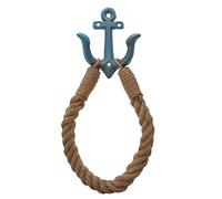 YHJZSM Roll Hand Toilet Wall Cloth Style Coastal Decor Iron Paper Metal Shelf Holdbacks Decoration Home Industrial Antique Beach Mount Nautical for Storage Hanger Towel Kitchen Rack (Ligh