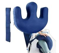 YHK Insufflation Turning Device, Polyester Prevent Muscle Atrophy Elderly with Removable Straps U-Shaped Multifunctional Turning Pillow, Bedridden Nursing Supplies for The Elderly（Dark Blue ）