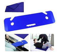YHK Transfer Board and Slide Board, Plastic Slide Board for Transferring, Slide Assist Device for Seniors Transfer to Wheelchair, Bed, Toilet, Car, Hold up to 440 lbs, Slide Sheet 16"x24", Blue