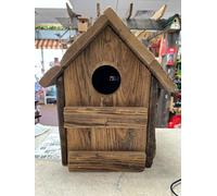 YHKHAR Birdhouse, Hanging Birdhouse, Garden Art, Rustic Outdoor Garden Birdhouse