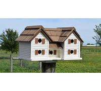 YHKHAR Double Cottage Birdhouse | Extra Large Birdhouse